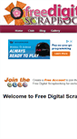 Mobile Screenshot of freedigitalscrapbooking.com